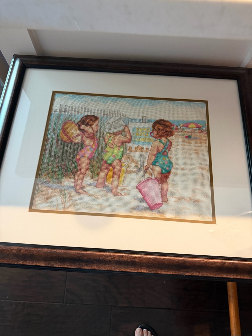 Vintage needlepoint picture in fantastic condition